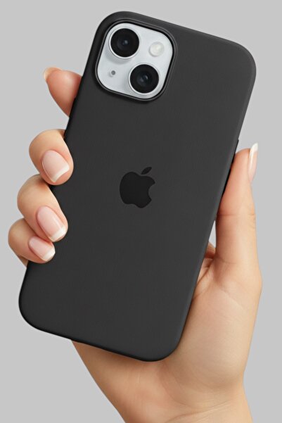 ProNorth Iphone 15 Uyumlu Kılıf Logolu Lansman Soft Yumuşak Içi Kadife Siliko...