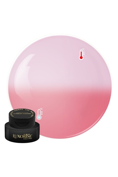 LUXORISE Gel UV Nail Art Babyboomer Cushion Ombre Thermo - Scarlet Dream, 2ml