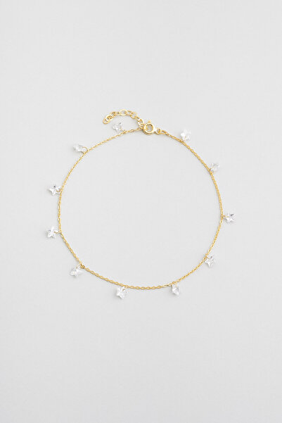 So CHIC... Yıldızlı Gece 18 Ayar Sarı Altın Kaplama 25 Cm Gümüş Hal Hal