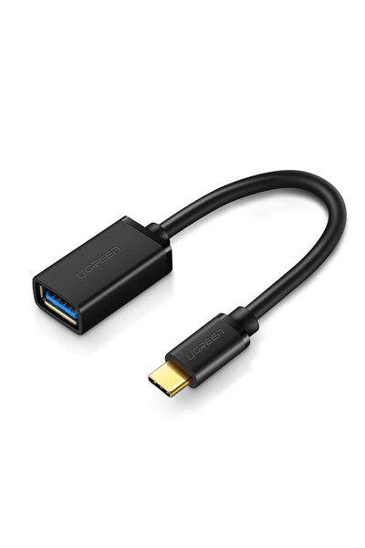 Ugreen Cablu adaptor OTG (30701) USB 3.0 la Type-C, până la 5 Gbps, 15 cm - N...