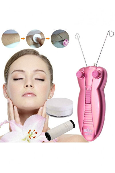 Unbranded/Generic جهاز براونز الكهربائي لإزالة شعر الوجه ونظام الخيط، جهاز إز...
