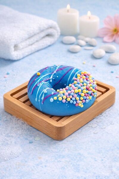 KASH Vegan El Yapımı Doğal Okyanus Donut Sabun | Cilt Dostu, Şık ve Eğlenceli...