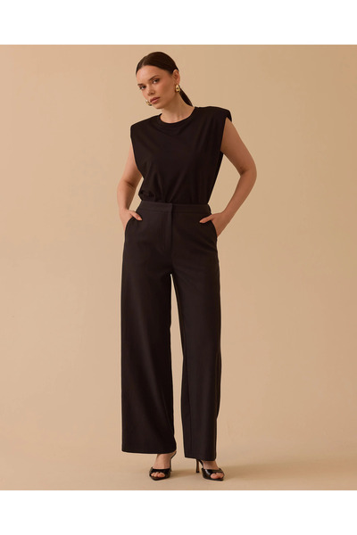 SCL Normal Waist Wide Leg Trousers