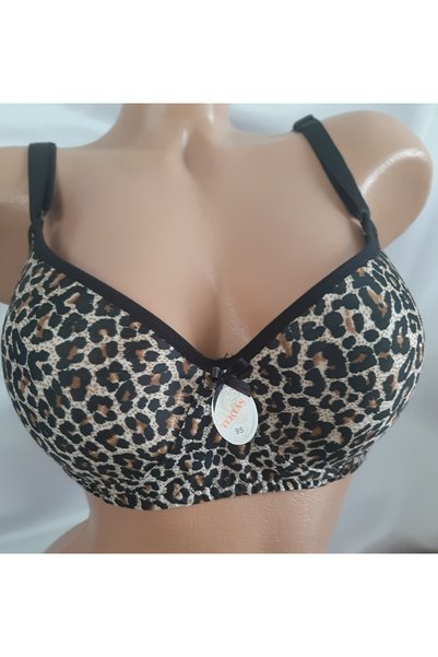 Butik حمالة صدر نسائية بدون دعامات بنقشة الفهد