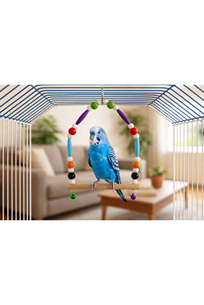 Wooden Bird أرجوحة طائر الببغاء - الموديل 2