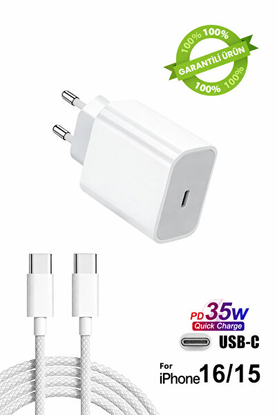 Abbruch 35W Typec to Typec Hızlı Şarj Cihazı iPhone 15-16 Pro/Plus/Pro Max Ta...