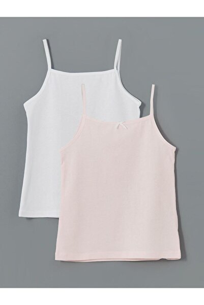 LC Waikiki Τετράγωνο γιακά Κοριτσίστικο Σετ 2 τεμαχίων