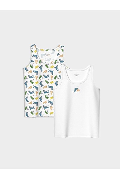 LC Waikiki Set de 2 maiouri pentru băieți cu gât rotund LCW Kids (S5)