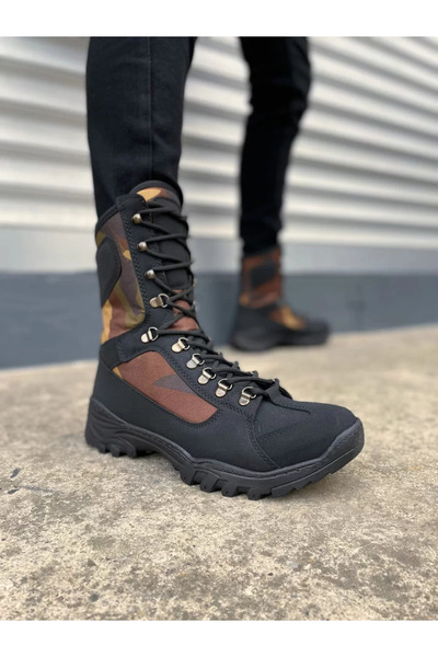 Run&Chic JY999 Strike Lace-up Orthopedic Sole Daily Skin Ανδρικές στρατιωτικέ...