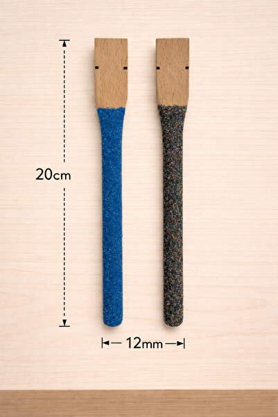 Wooden Bird مجرفة رملية باللونين الأزرق الداكن والأسود مقاس 20 سم - عبوة من ق...