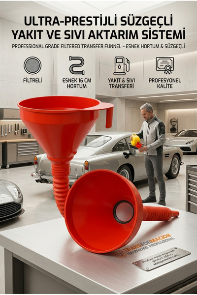 ModaCar Transformacion Süzgeçli Yakıt Boşaltma Hunisi