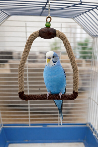 Wooden Bird أرجوحة موهابيت جوت بحبل (بني)