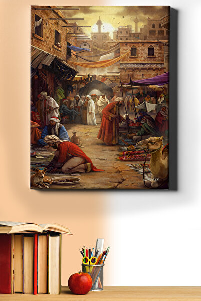 WebStyle Sayılarla Boyama Seti Kasnaklı Osmanlı Pazarı 60 X 75 Cm