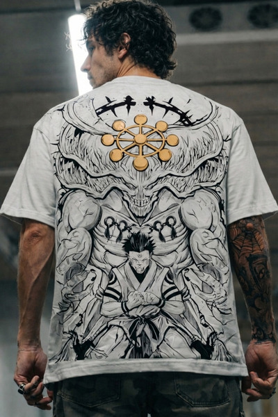 SHINOBIX Jujutsu Kaisen Anime Mahoraga X Sukuna King Of Curses Oversize Baskı...