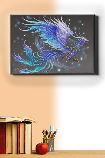WebStyle Sayılarla Boyama Seti Kasnaklı Simurg 60 X 75 Cm