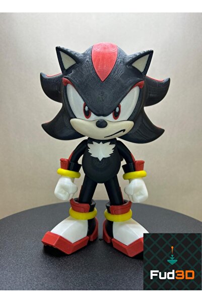 Fud3D Sonic the Hedgehog Shadow Figür 19 Cm - Kirpi Shadow Koleksiyonluk Deko...