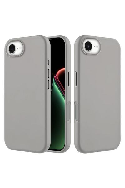 Zebana Apple iPhone 16e Uyumlu Kılıf İçi Kadife Silinebilir Lansman Kılıf Bej