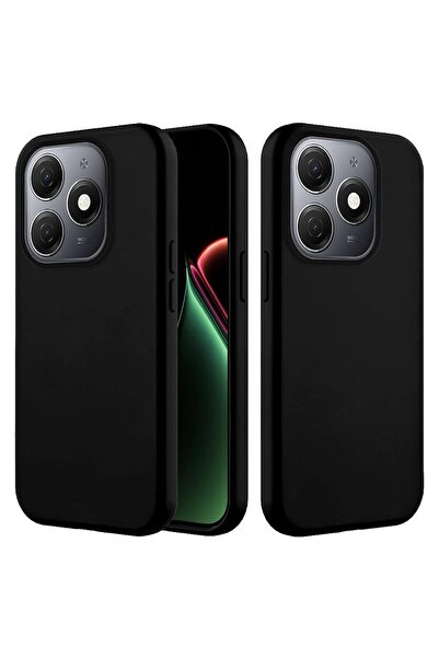 Zebana حافظة TECNO Spark 20 المتوافقة مع K مخمل قابلة للمسح باللون الأسود