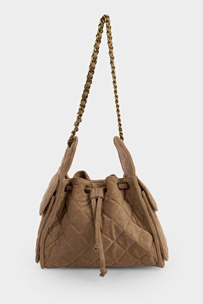 DeFacto Femei piele întoarsă geantă de umăr G7687AXNS