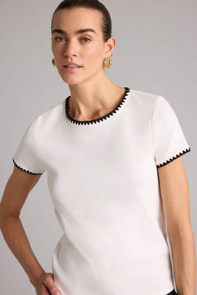 DeFacto Μπλουζάκι με κοντό μανίκι και λαιμόκοψη Regular Fit F9831AX25AU