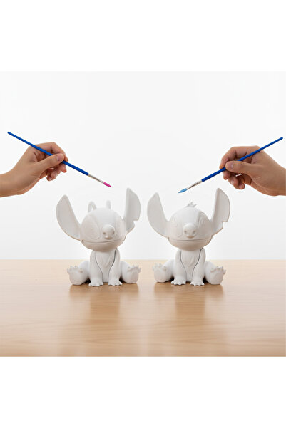 Gizodel Stitch ve Angel Boyanabilir Biblo Seti– Çocuk / Yetişkin Hobi ve Sana...