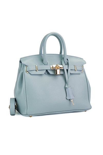 Posete Fagaras Poseta Piele Edith - Bleu, Geanta Office din Piele Naturala, G...