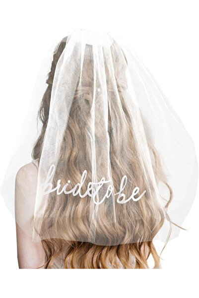 Arabest طرحة زفاف بيضاء لحفلة توديع العزوبية، وإكسسوارات أغطية الرأس لحفلات ا...