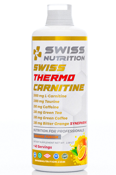 Swiss Nutrition L-Karnitin Thermo 40 Servis Portakal (1 servis/3000mg L-Carni...