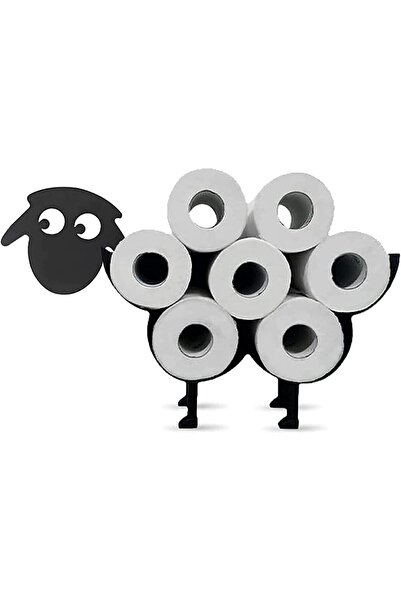 Yelajoy حامل ورق تواليت معدني على شكل خروف، سلة مناديل حديدية للتثبيت على الح...