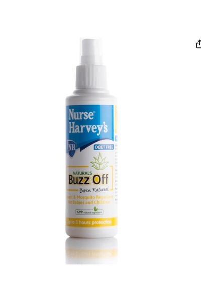 Nurse Harvey's Buzzy Spray 175ML, Natural Mosquito and Insect Repellent Spray