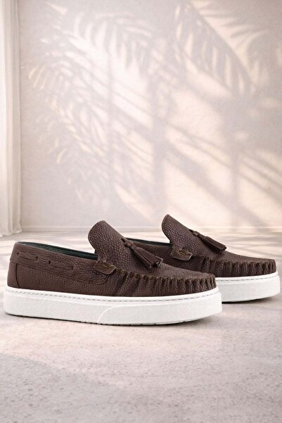 Rakerplus Brown Lightweight Sole Boys' Moccasin Shoes
