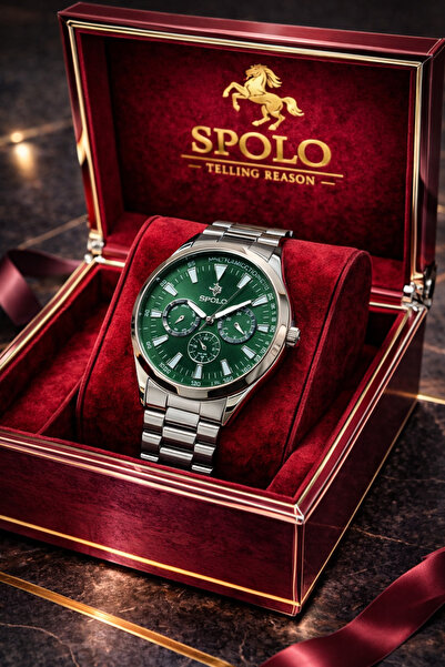 S.POLO Marka Su Geçirmez Erkek Kol Saati+bileklik