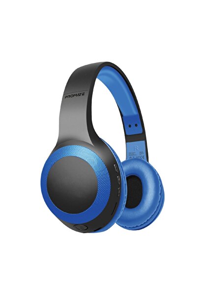 Promate LaBoca Wireless On-Ear Headphones - Bluetooth v5.0, MicroSD, 3.5mm (B...