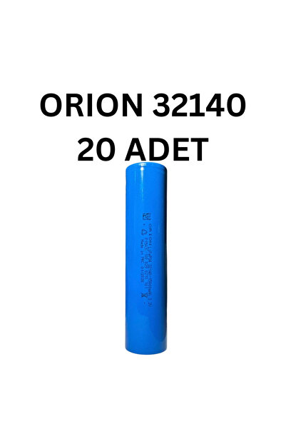 Orion 20 Adet 32140 Pil LiFePo4 3.2V 15000 mAh 3C IFR32140 Mavi