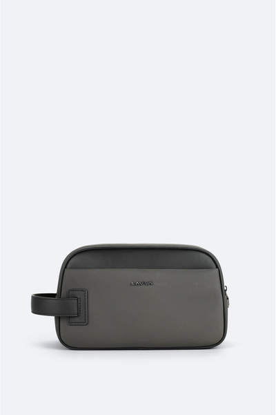 Avva Erkek Antrasit Çift Fermuarlı El Çantası A52Y9104