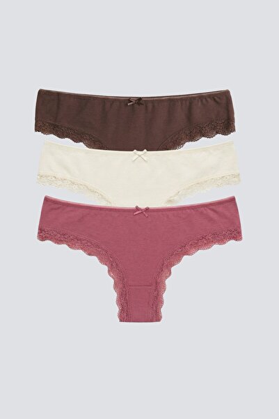 Brix الحزمة الثلاثية للنساء سراويل داخلية برازيلية 4376