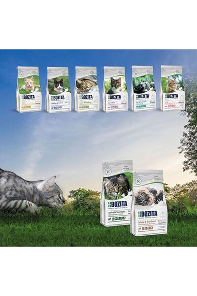 Bozita İndoor&Sterilised Tahılsız Geyik Etli Kısırlaştırılmış Kedi Maması 10 KG