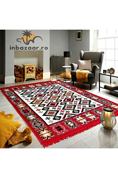 OEM Traditional rustic rug 60x150 cm Red