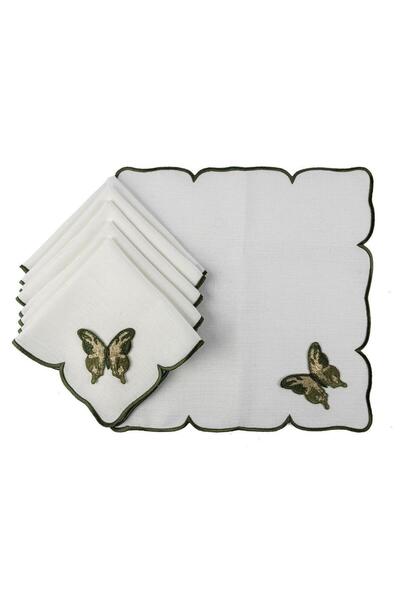 Mikasa Moor مناديل نيكول جرين 6 قطع 40x40