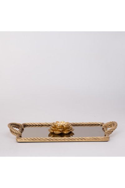 Selim Nexus Mirrored Tray Gold