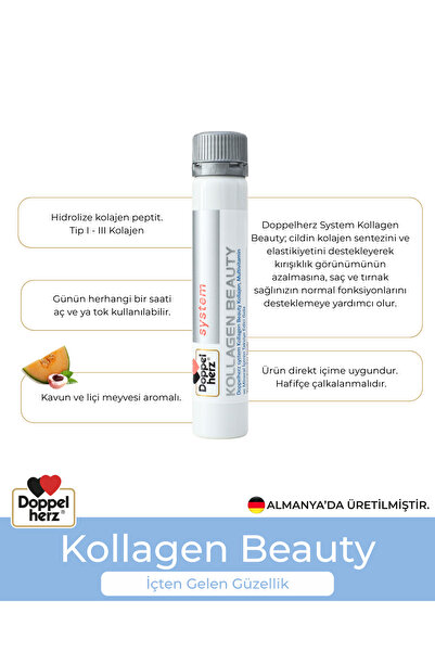 doppel herz System Kollagen Beauty 30 X 25 ml Flakon