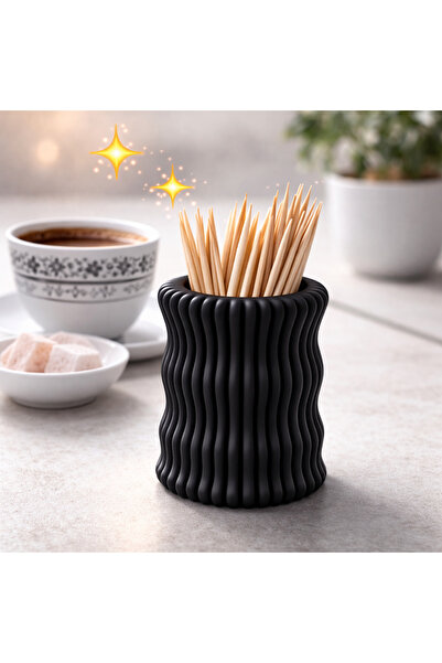 StudioAslanDesign 3D Baskı Dalga Desenli Kürdanlık