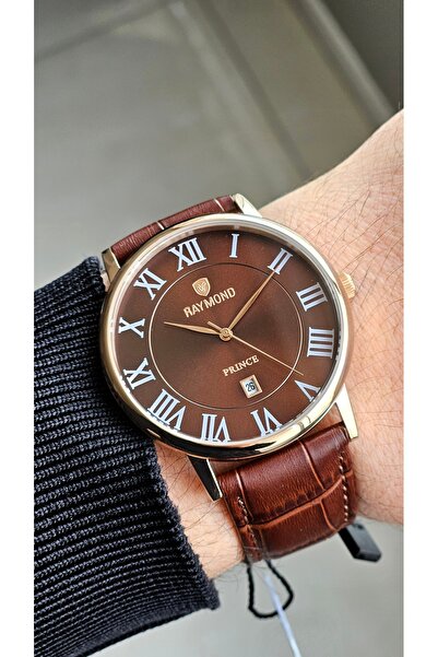 Raymond Men's Roman Numerals Classic Retro Watch - Rym-631820 Rg-Brw