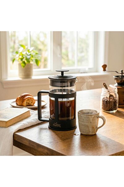 Any Morning Fy04 Kahve Ve Bitki Çayı Için French Press, 800 Ml