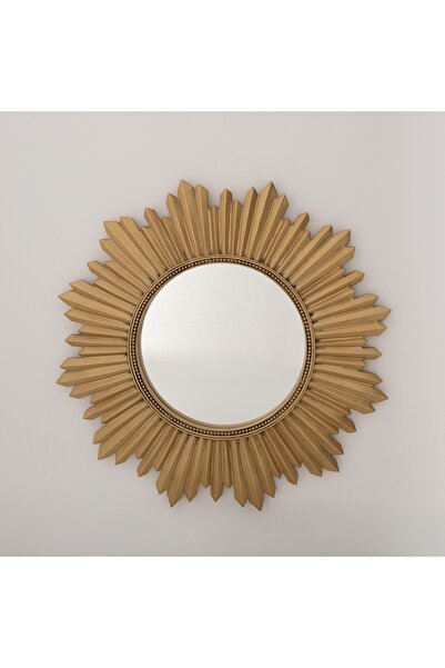 Selim Armanda Yuvarlak Ayna Altın