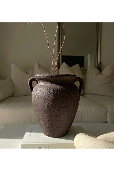 Yalda atelier Sovana Textured Handmade Bitter Coffee Cup Vase
