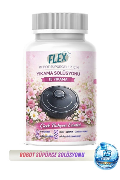 Flex Clean Robot Süpürge Deterjanı Kar Çiçeği Parfümlü 500 Ml