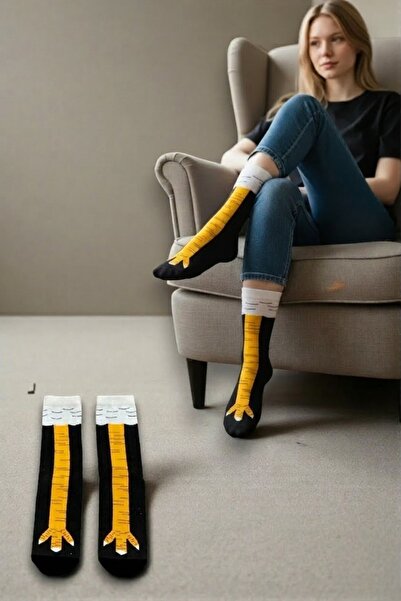 Esinti Дамски дълги чорапи до коляното Унисекс Чорапи с цветни мотиви