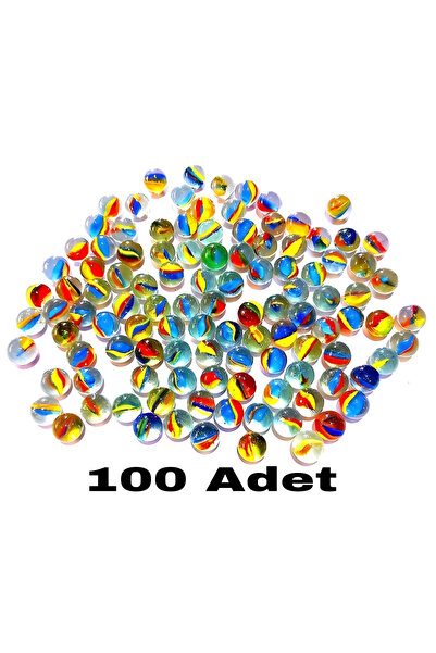 efmues Bilye Rengarenk 100 Adet 1 Paket Karışık Bilye Misket