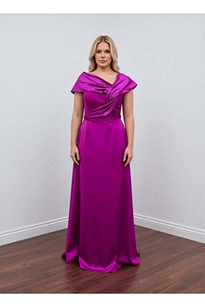 MAXXE 6245SAT JANET SATEN SIVAMA ELBİSE